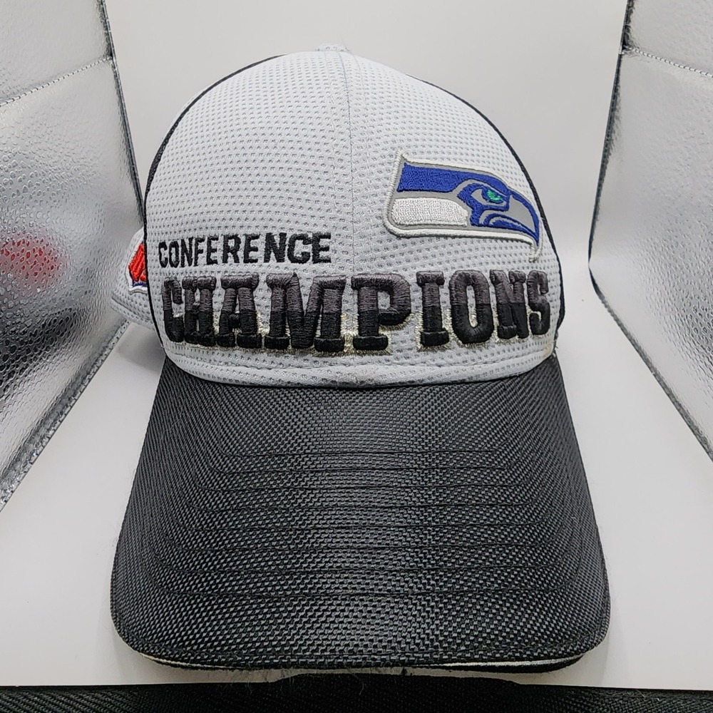 New Era Seattle Seahawks Conference Champions Super Bowl XLIX Hat Mens OSFM Grey